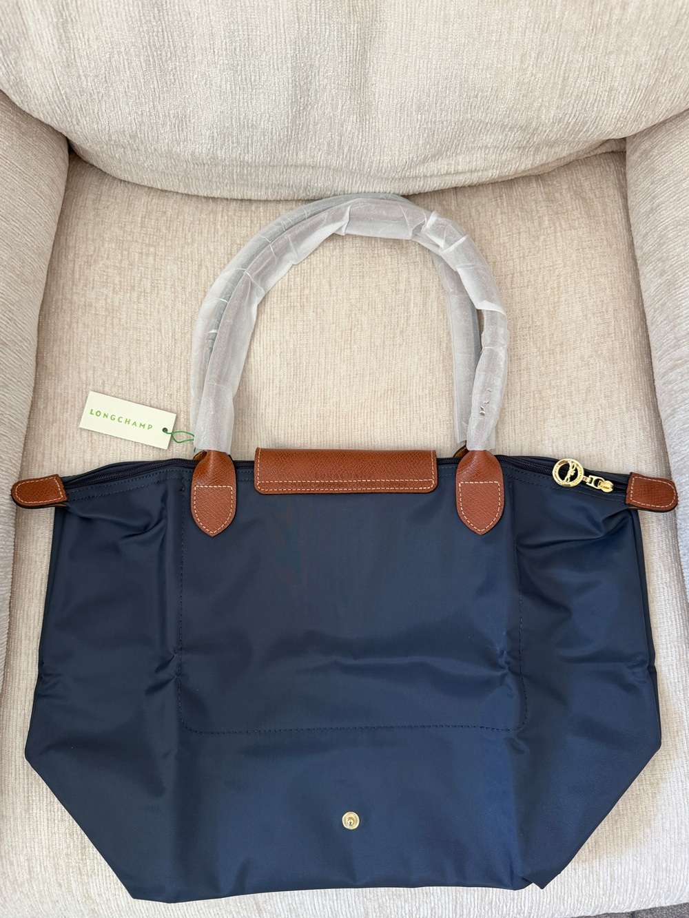 Longchamp Navy Tote Bag Large - Picture 5 of 6